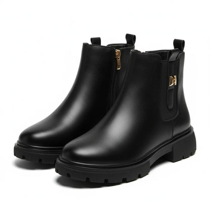 Raya Gevoerde Enkellaarzen Dames – Warme Snowboots met Rits