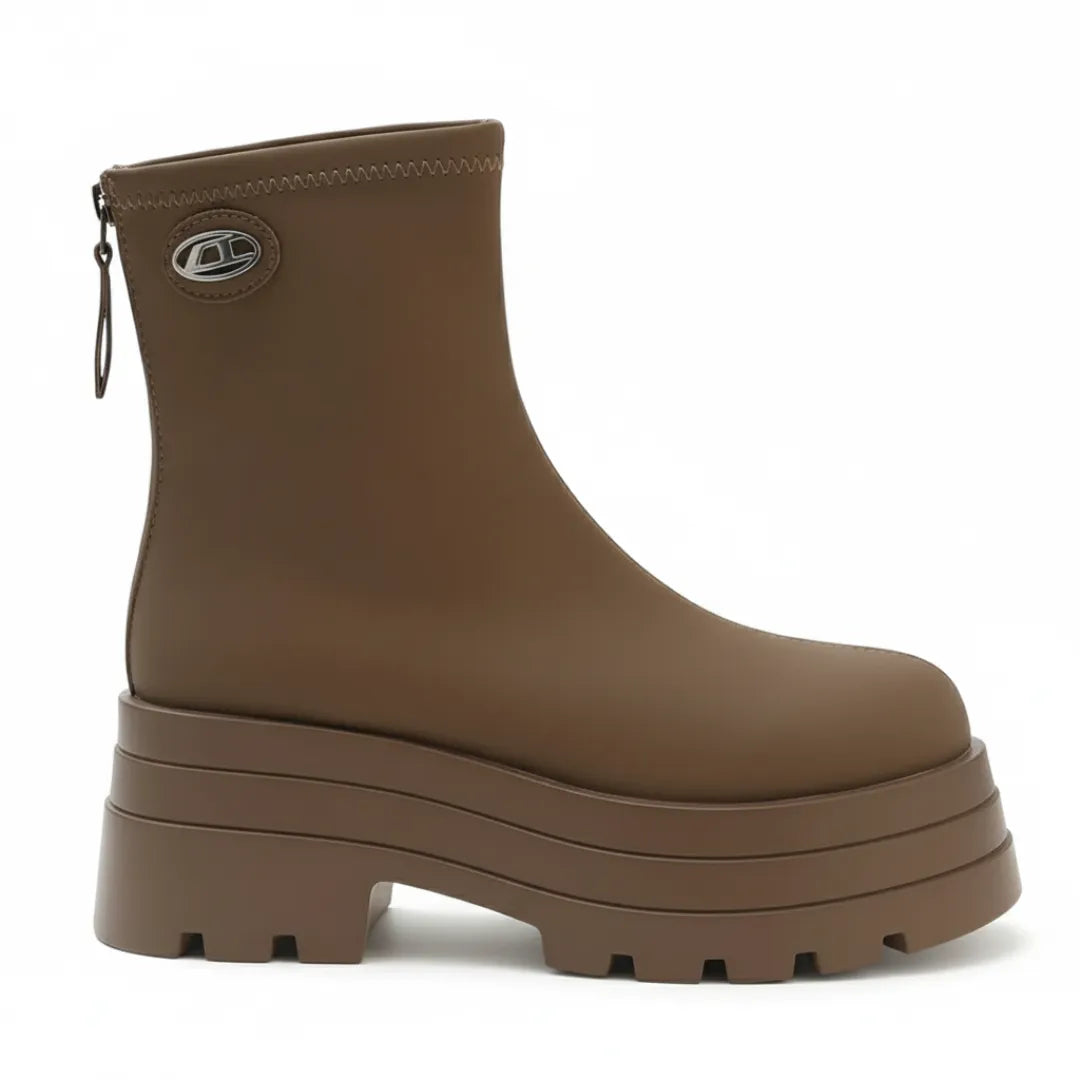 Roxy Platform Boots Dames – Chunky Enkel laarzen met Plateauzool