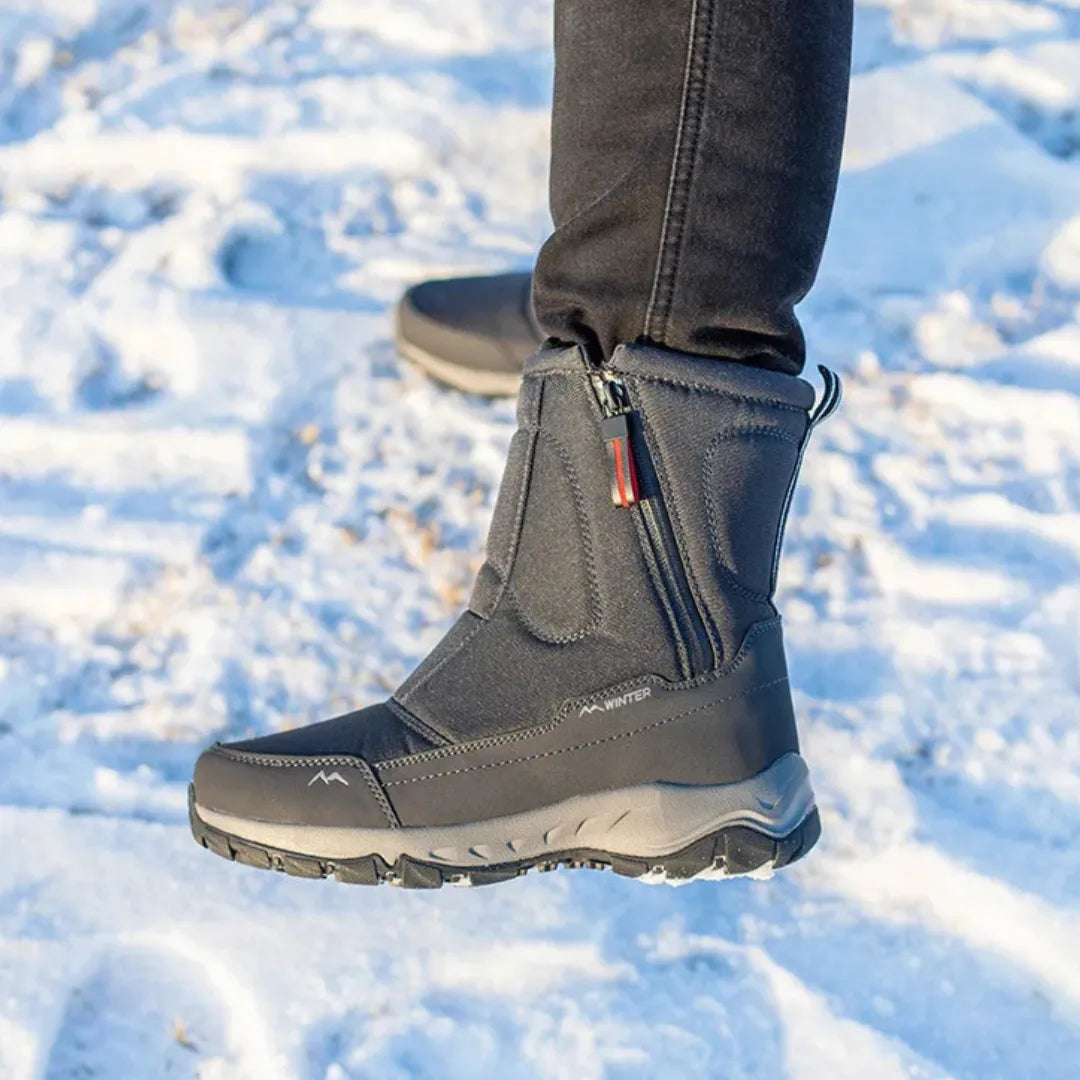 Lara Winterlaarzen Dames – Snowboots met Zachte Bontvoering en Rits