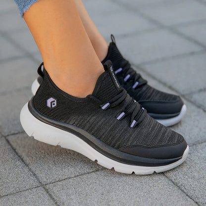 Slip On Sneakers Dames - Orthopedische Schoenen met Brede Neus