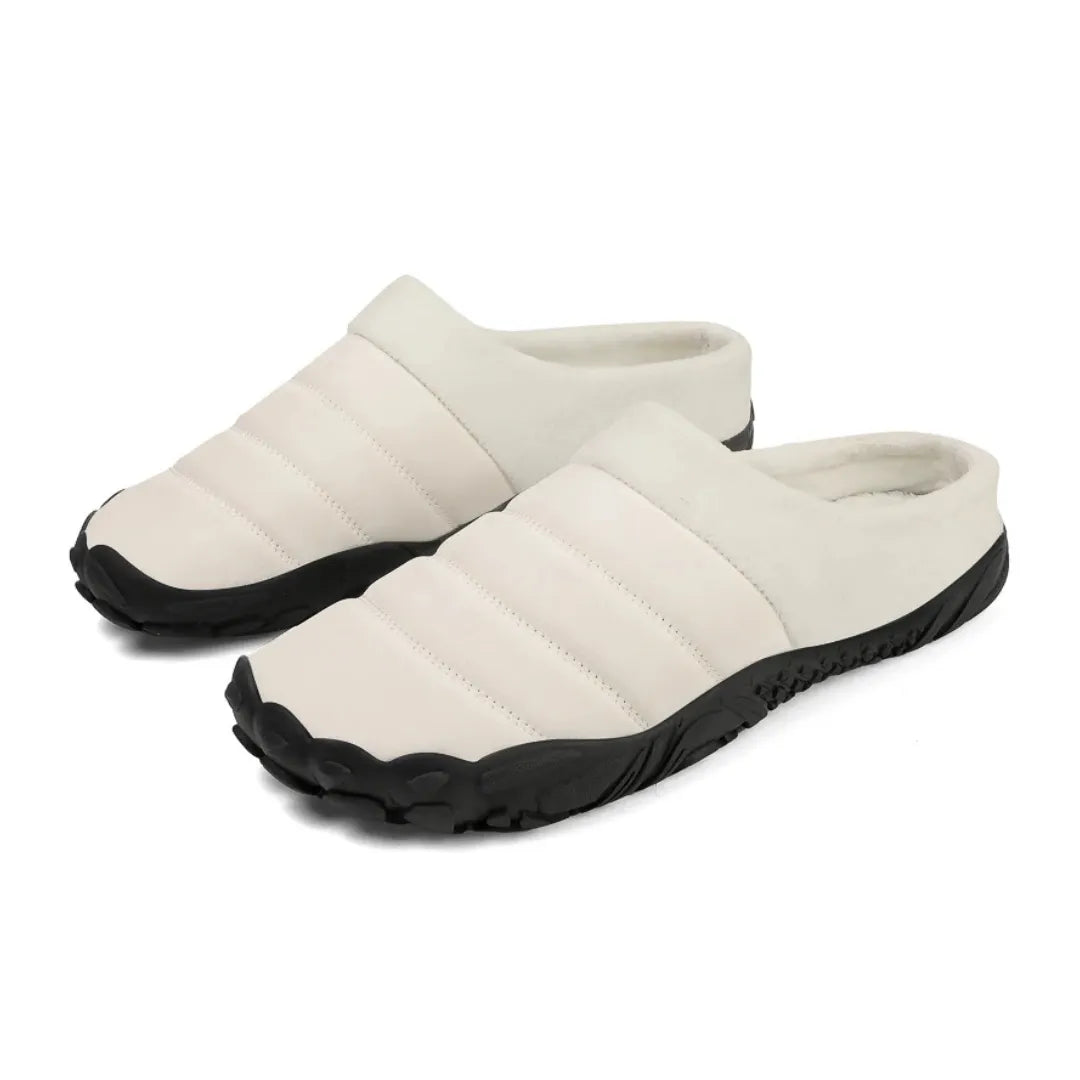 Toby Barefoot Pantoffels – Warme Pluche Slippers met Antislip Zool
