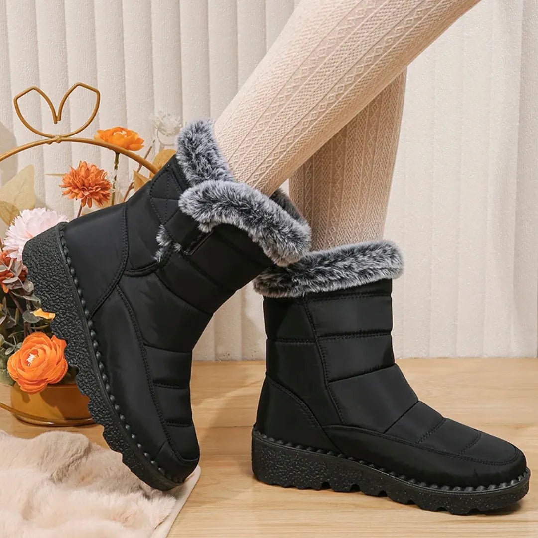 Fenna Dames Snowboots – Waterdichte Laarzen met Warme Voering