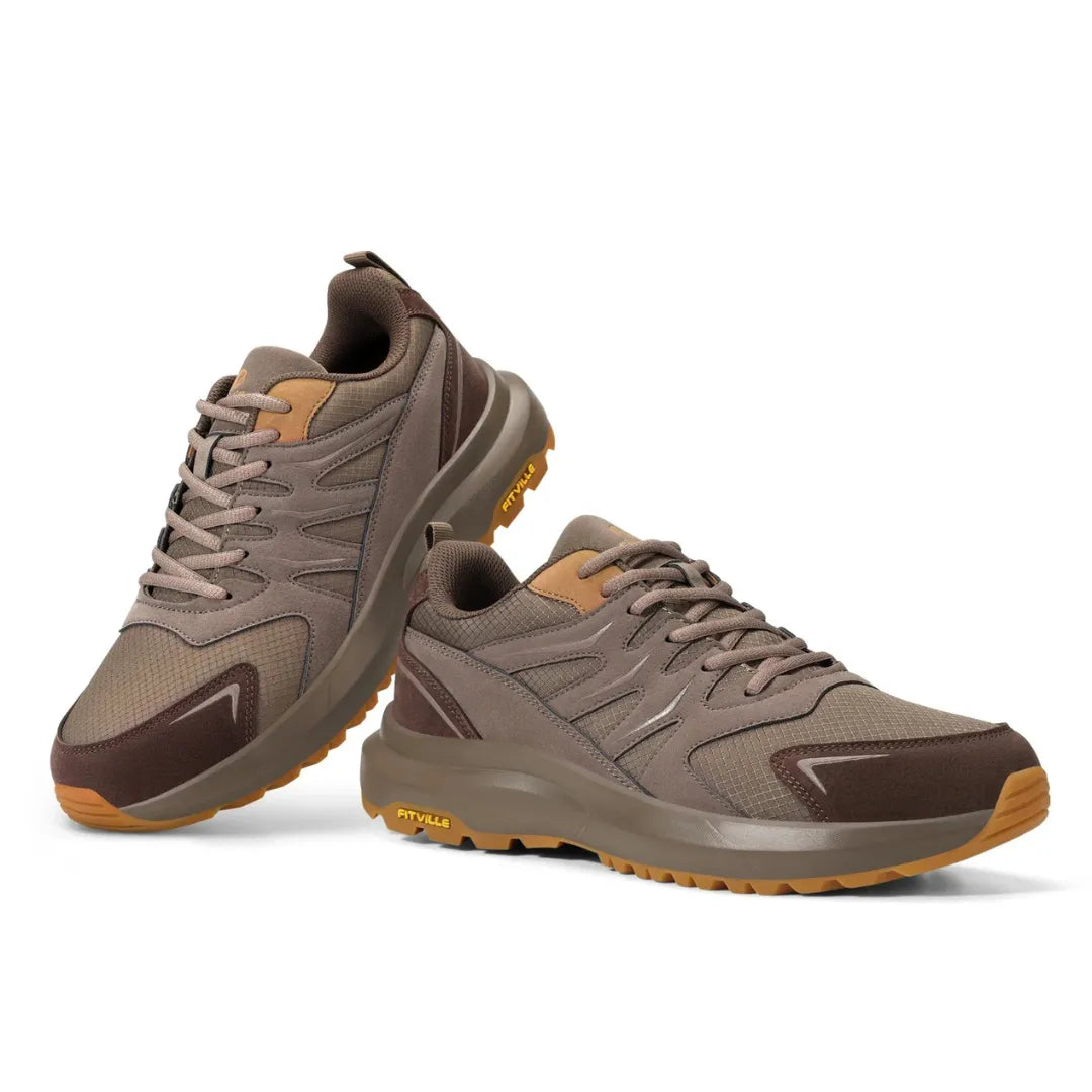 Mats Heren Wandelschoenen – Extra Brede Sneakers met Steunzool