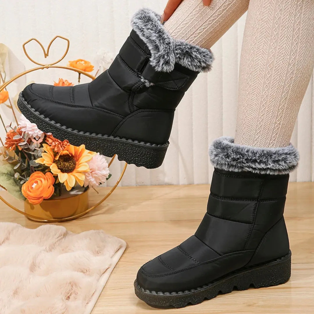 Fenna Dames Snowboots – Waterdichte Laarzen met Warme Voering
