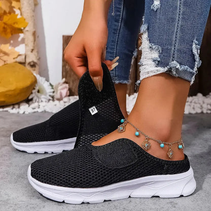 Tesa Dames Instap Pantoffels - Verstelbare Diabetes Pantoffels