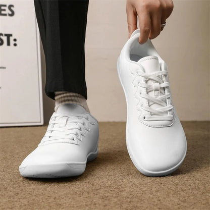 Barefoot Schoenen Unisex - Vegan Leer Sneakers met Brede Neus