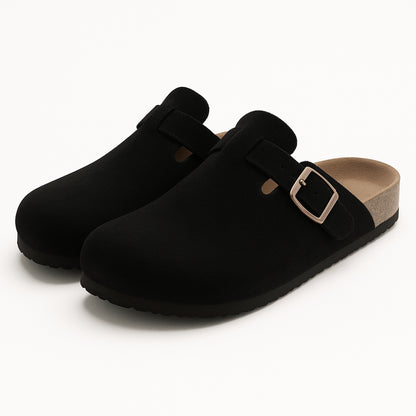 Bosten Comfort Sandalen Suède met Kurk Voetbed