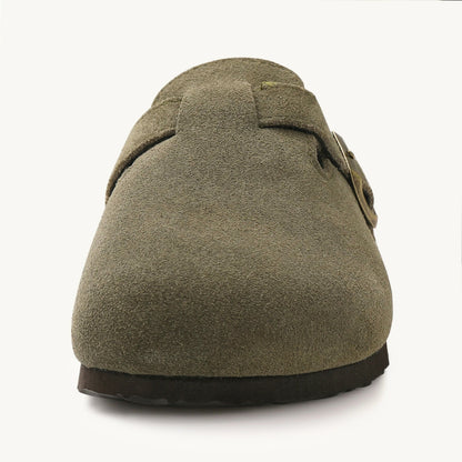 Bosten Comfort Sandalen Suède met Kurk Voetbed