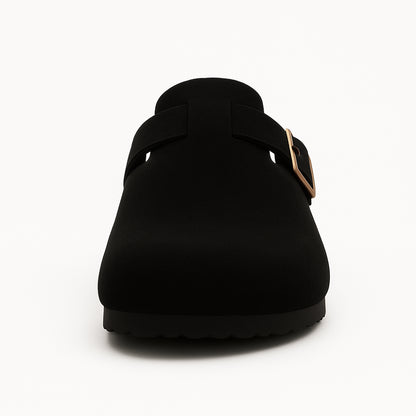 Bosten Comfort Sandalen Suède met Kurk Voetbed