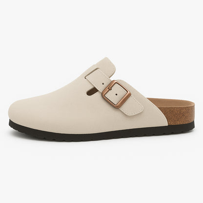 Bosten Comfort Sandalen Suède met Kurk Voetbed