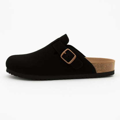 Bosten Comfort Sandalen Suède met Kurk Voetbed