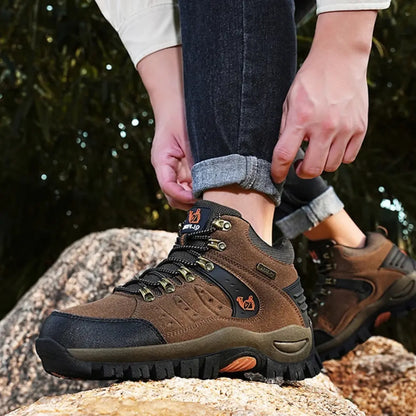 Leren Wandelschoenen met Demping Unisex - Waterdichte Bergschoenen