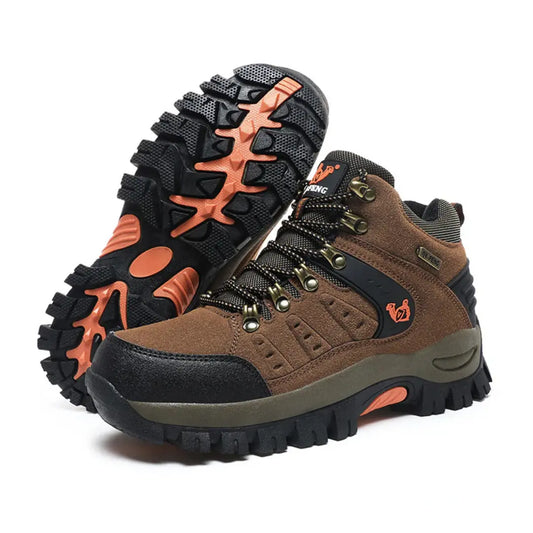 Leren Wandelschoenen met Demping Unisex - Waterdichte Bergschoenen