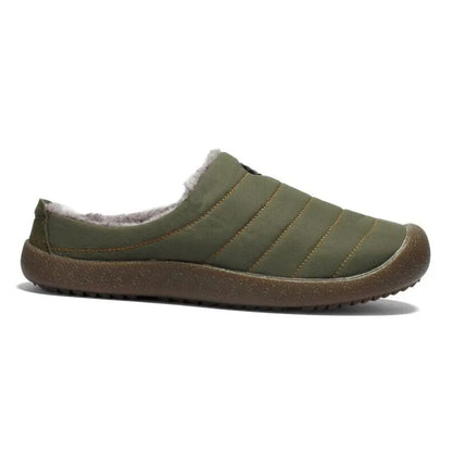 Chris Warm Gevoerde Heren Sloffen – Pantoffels met Bont en Harde Zool