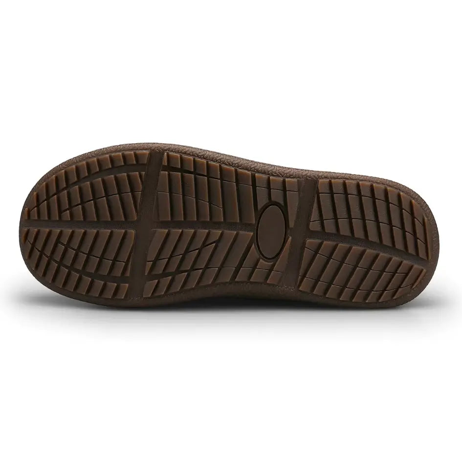 Chris Warm Gevoerde Heren Sloffen – Pantoffels met Bont en Harde Zool