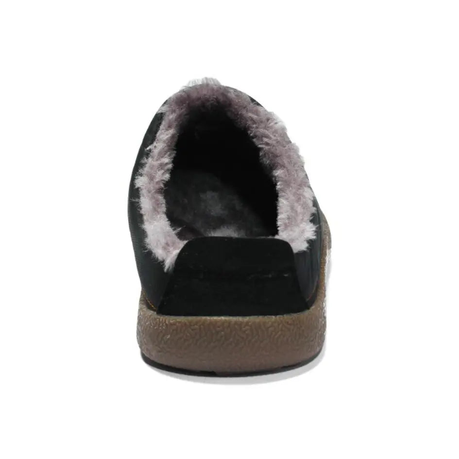 Chris Warm Gevoerde Heren Sloffen – Pantoffels met Bont en Harde Zool