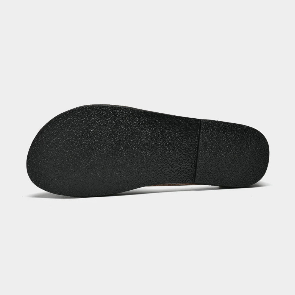 Cloud Herenslippers Leer met Hakje