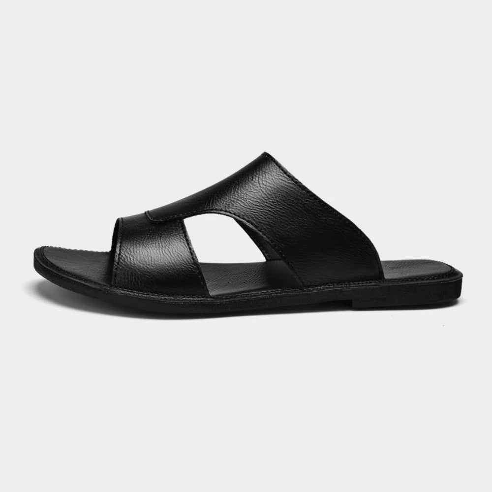 Cloud Herenslippers Leer met Hakje