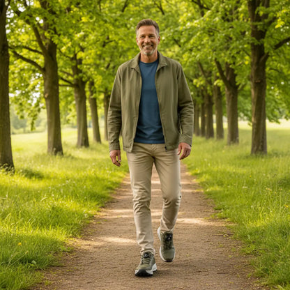 Dex Leren Wandelenschoenen Heren met Boa Sluiting - Brede Leest
