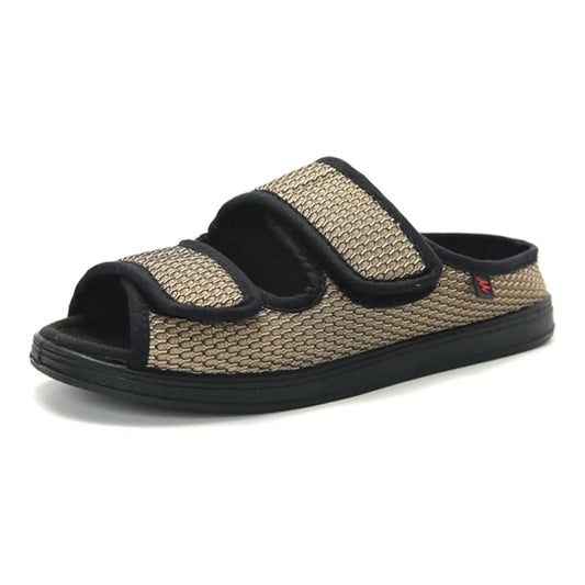 Diabetes schoenen – Unisex sandaal voor brede voeten met klittenband
