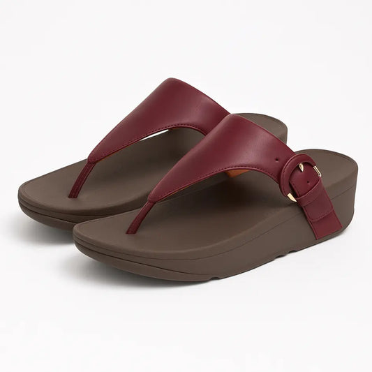 Eléa Viv Orthopedische Leren Dames Slippers met Zacht Voetbed