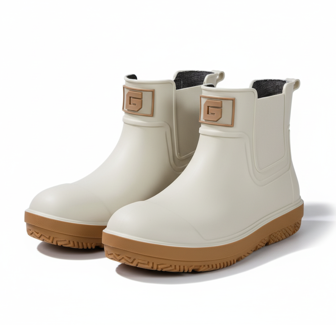 Elion Waterdichte Antislip Regenlaarzen - Stevige Lage Schoenen