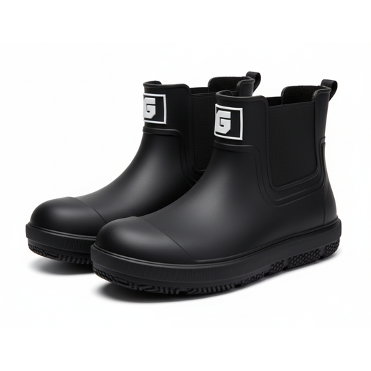 Elion Waterdichte Antislip Regenlaarzen - Stevige Lage Schoenen