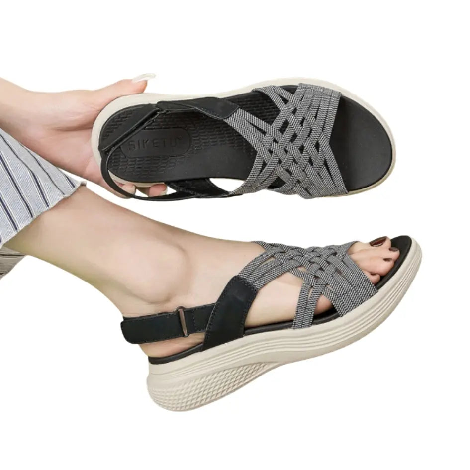 Eva Lou Comfortabele Sandalen met Ergonomisch Dempend Voetbed