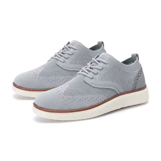Evan Ademende Instappers Heren met Veters – Casual Mesh Sneakers