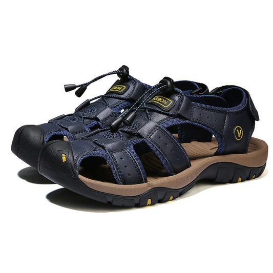 Finn Leren Outdoor Sandalen - Sandalen met Voetbed