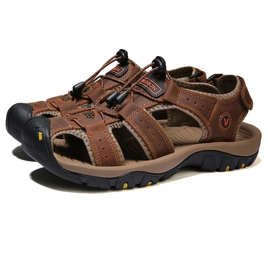 Finn Leren Outdoor Sandalen - Sandalen met Voetbed