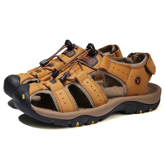 Finn Leren Outdoor Sandalen - Sandalen met Voetbed