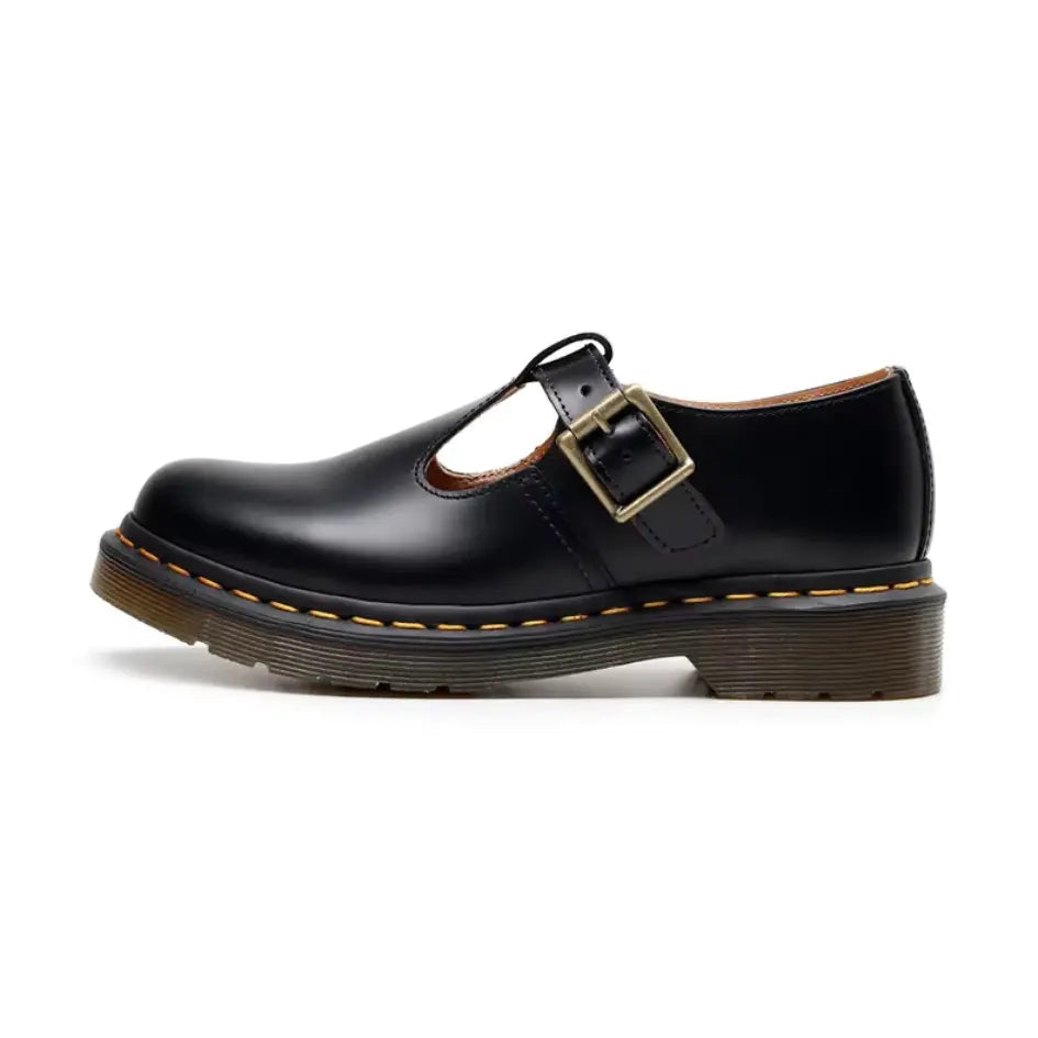 Gio Leren Mary Jane Schoenen Unisex – Instappers met Chunky Zool