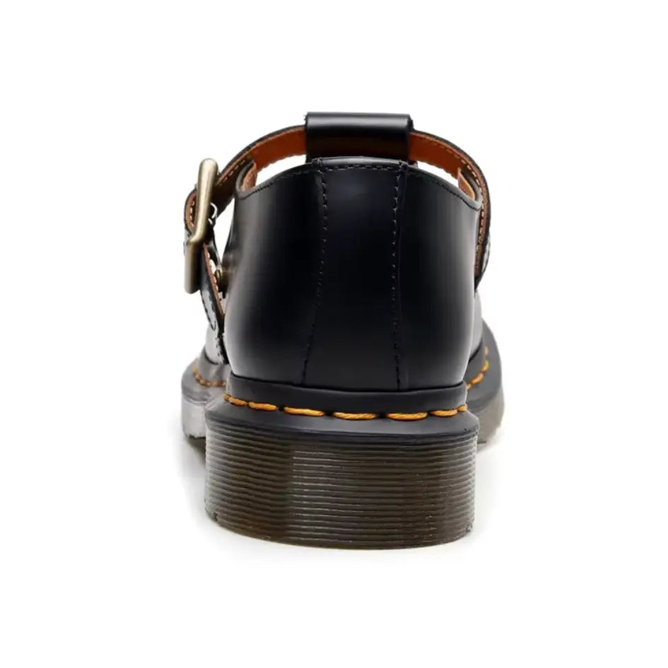 Gio Leren Mary Jane Schoenen Unisex – Instappers met Chunky Zool