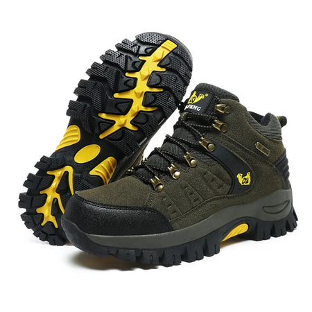 Leren Wandelschoenen met Demping Unisex - Waterdichte Bergschoenen