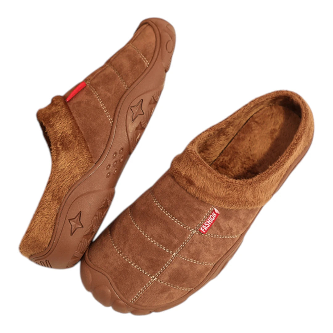 Pantoffels Heren – Comfortabele Warme Sloffen met Zachte Zool