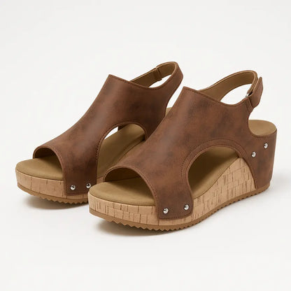 Jae Open Sleehak Dames - Comfortable Platform Sandalen