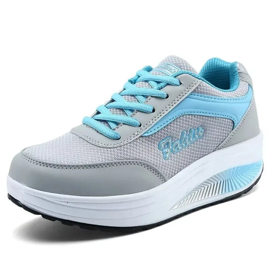 Joy Sneakers met Hoge Zool Dames - Comfortabele Wandel­sneakers