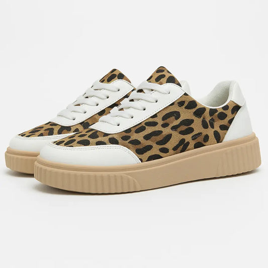 Kiki Hippe Panterprint Schoenen voor Dames - Comfortabele Sneakers
