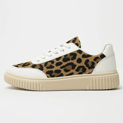 Kiki Hippe Panterprint Schoenen voor Dames - Comfortabele Sneakers