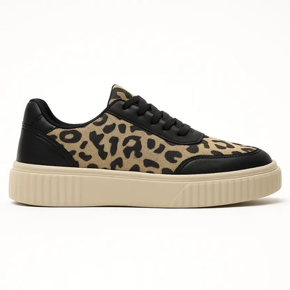 Kiki Hippe Panterprint Schoenen voor Dames - Comfortabele Sneakers