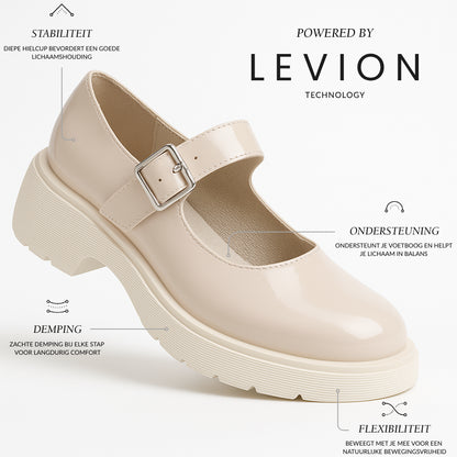 Kiki Mary Jane Plateau Schoenen – Lakleer met Chunky Zool