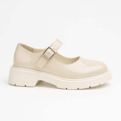 Kiki Mary Jane Plateau Schoenen – Lakleer met Chunky Zool