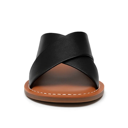 Ziva Leren Sandalen Dames met Hakje & Gesp - Zomerse Sandalen