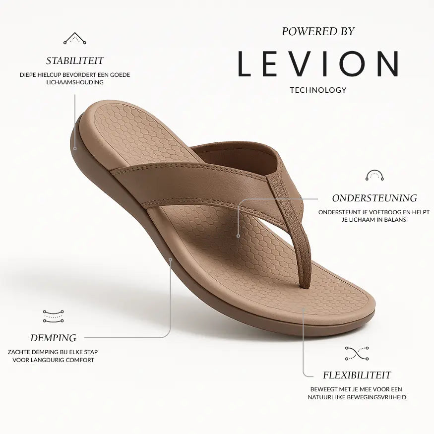 Lars Leren Slippers Heren met Voetboog Ondersteuning