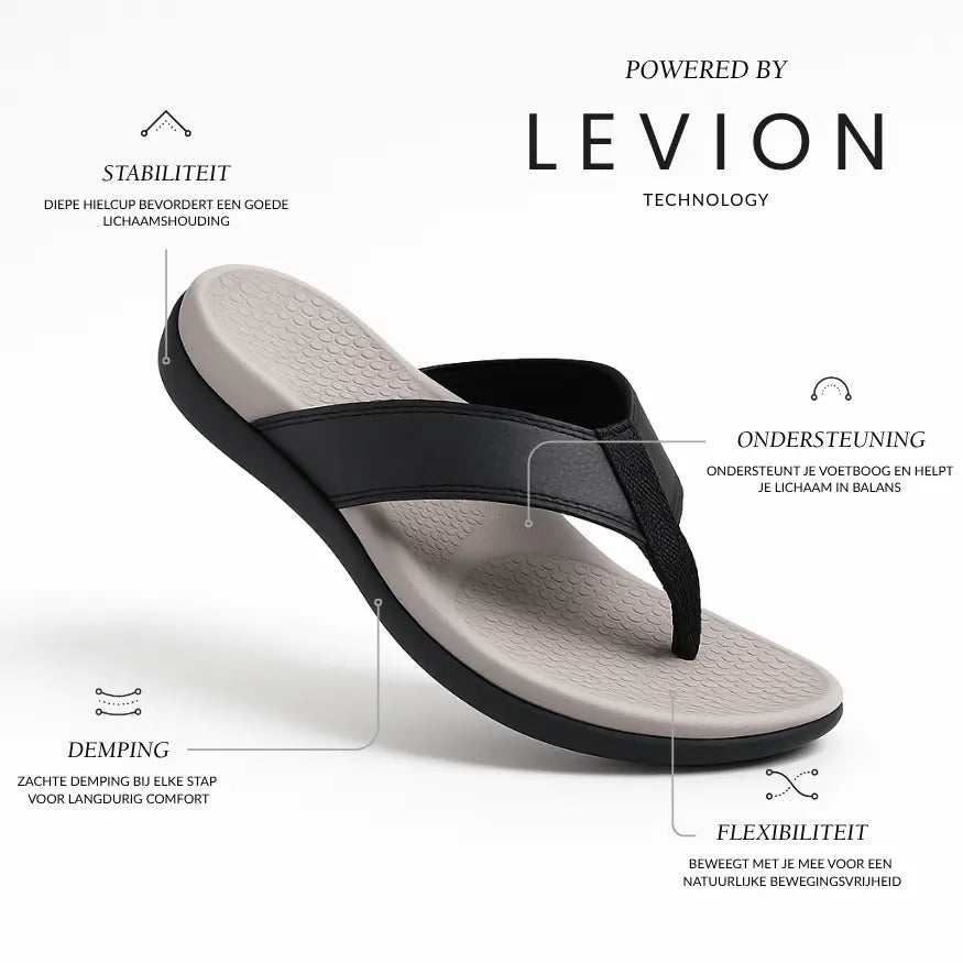 Lars Leren Slippers Heren met Voetboog Ondersteuning