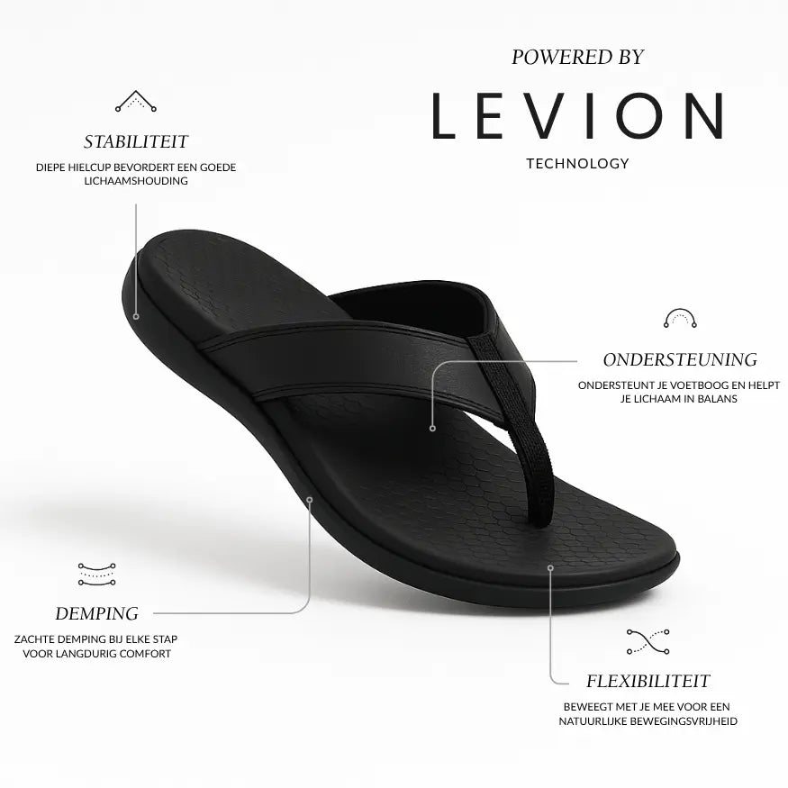 Lars Leren Slippers Heren met Voetboog Ondersteuning