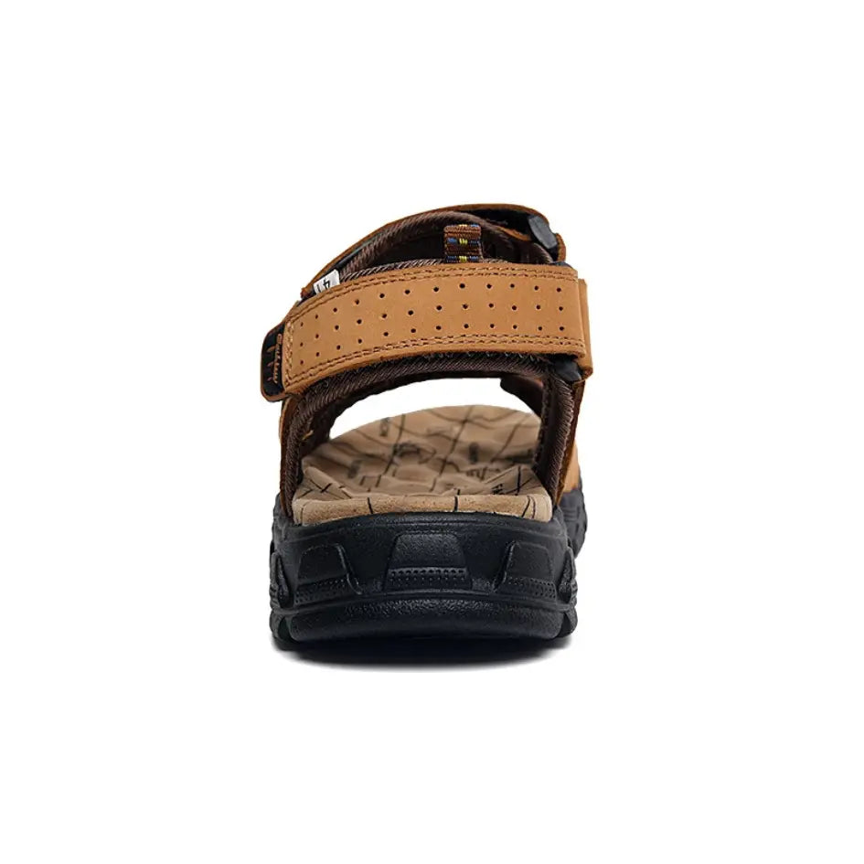 Ties Leren Outdoor Sandalen Heren - Verstelbare Orthopedische Sandalen
