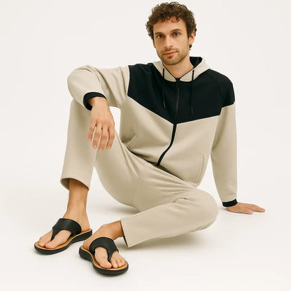 Boris Heren Slippers Leer met Voetboog Ondersteuning - Flip Flops