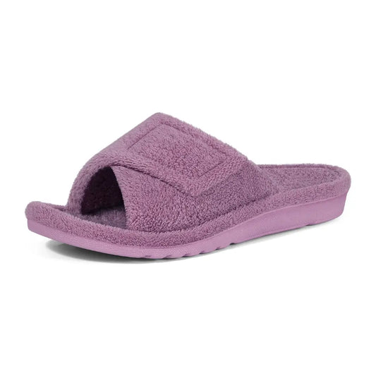 Leya Dames Pantoffels – Zachte Slippers met Voetboog Ondersteuning